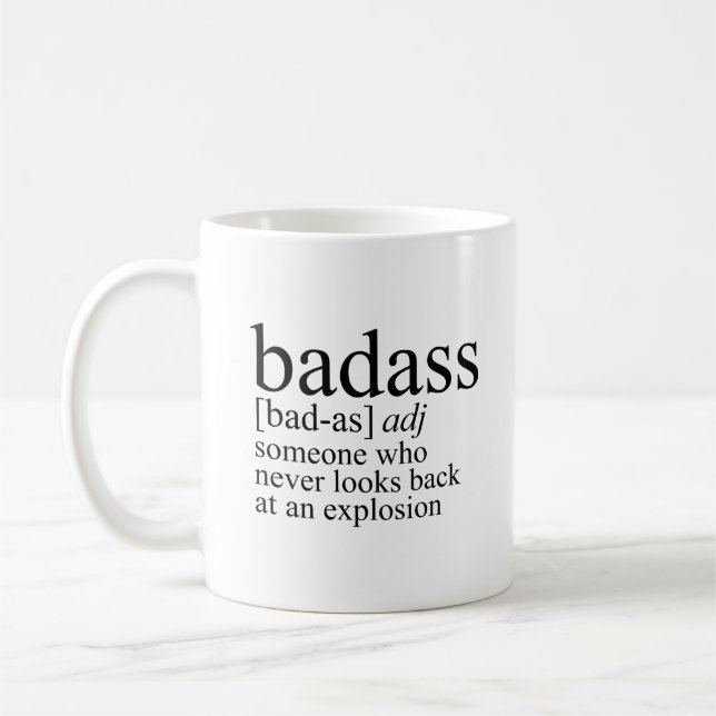 Taza De Café Definición de Badass (Izquierda)