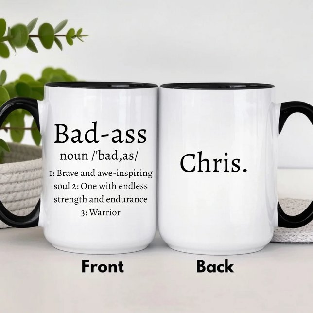 Taza De Café Definición de Badass (Subido por el creador)