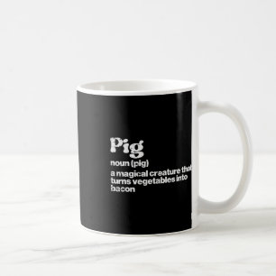 Taza De Café Definición De Cerdo Bycon Funny Bbq Byrbecue Grill