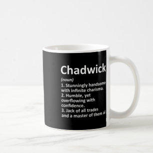Taza De Café Definición de Chadwick Nombre Personalizado Nacimi