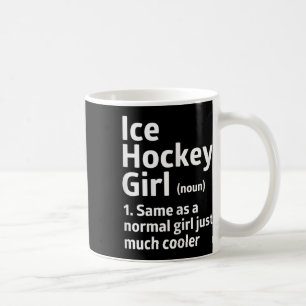 Taza De Café Definición de chica de hockey sobre hielo Divertid