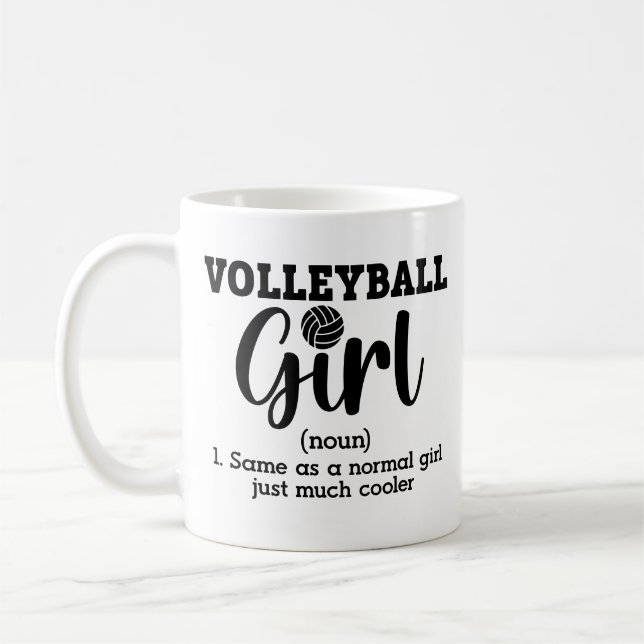 Taza De Café Definición de Chica de voleibol (Izquierda)
