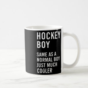 Taza De Café Definición de chico de hockey divertida 