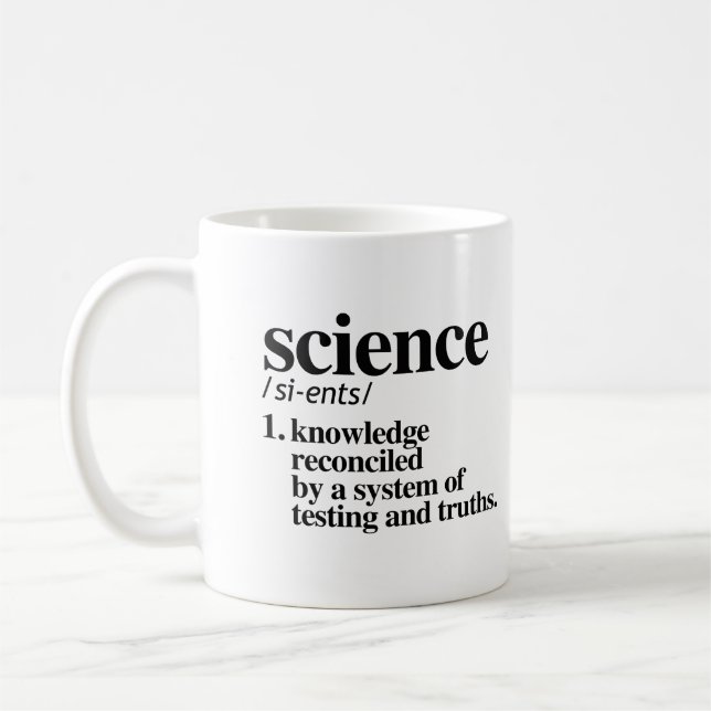 Taza De Café Definición de ciencia (Izquierda)