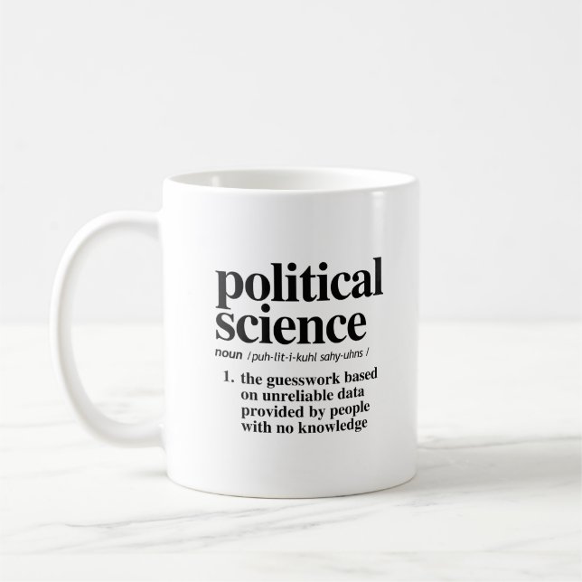 Taza De Café Definición de ciencia política (Izquierda)