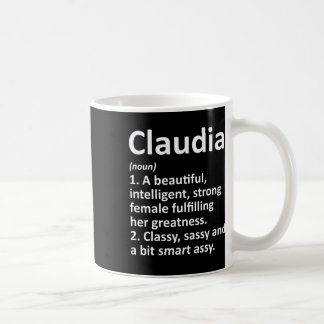 Taza De Café Definición de Claudia Nombre Personalizado Regalo 