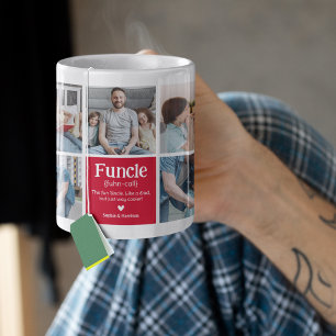 Taza De Café Definición de collage de fotos de Funcle Tío moder
