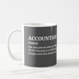 Taza De Café Definición de contabilidad ingeniosa: regalo ideal