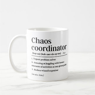 Taza De Café Definición de coordinador de caos