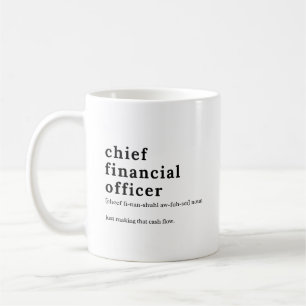 Taza De Café Definición de Director Financiero - Regalo Financi