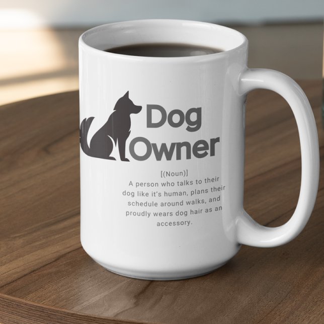 Taza De Café Definición de dueño de perro personalizable (Subido por el creador)