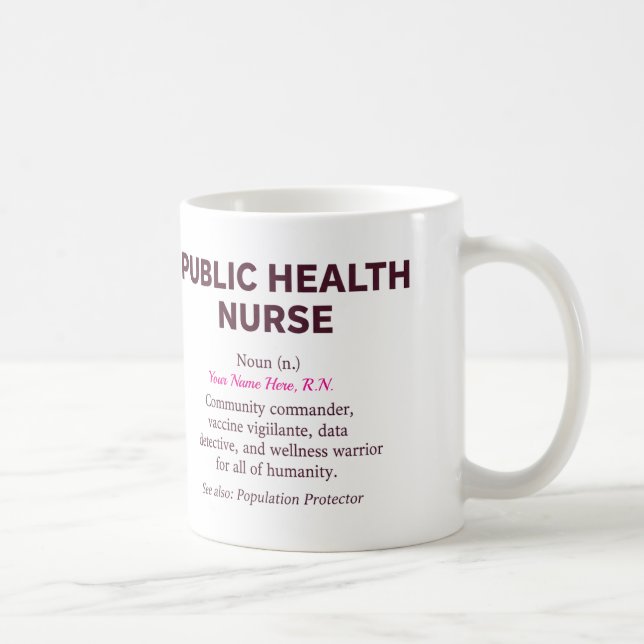 Taza De Café Definición de Enfermera de Salud Pública (Derecha)