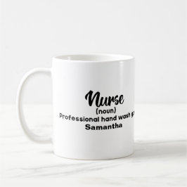Taza De Café Definición de enfermera divertida personalizada