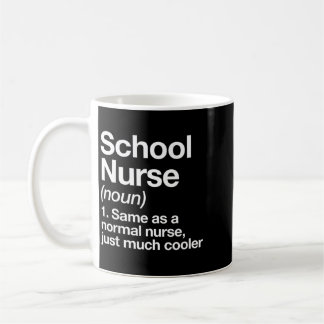 Taza De Café Definición de Enfermera Escolar Divertida Regreso
