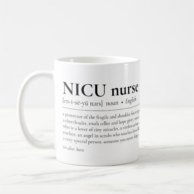 Taza De Café Definición de Enfermería de NICU Apreciación Neona (Izquierda)
