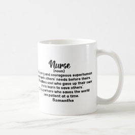 Taza De Café Definición de enfermería Inspiradora personalizada