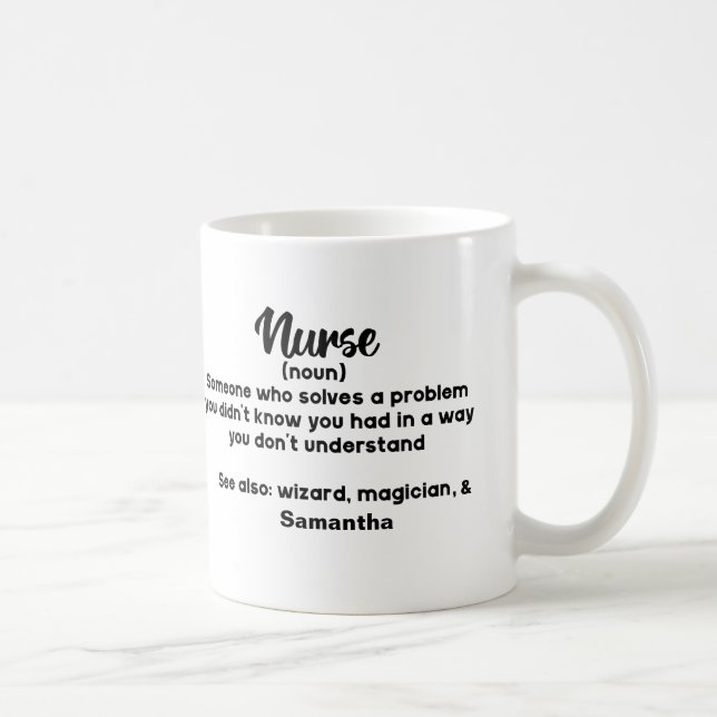 Taza De Café Definición de enfermería motivacional personalizad (Derecha)