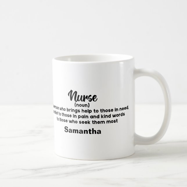 Taza De Café Definición de enfermería motivacional personalizad (Derecha)