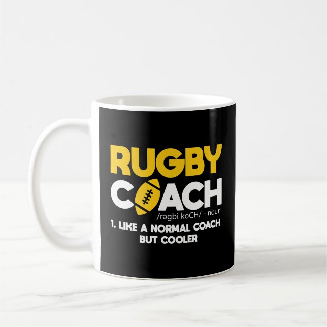 Taza De Café Definición de entrenador de rugby (Izquierda)