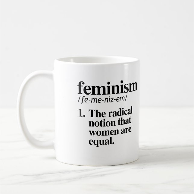 Taza De Café Definición de feminismo (Izquierda)