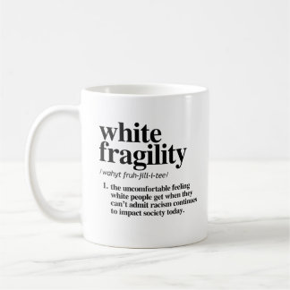 Taza De Café Definición de fragilidad blanca