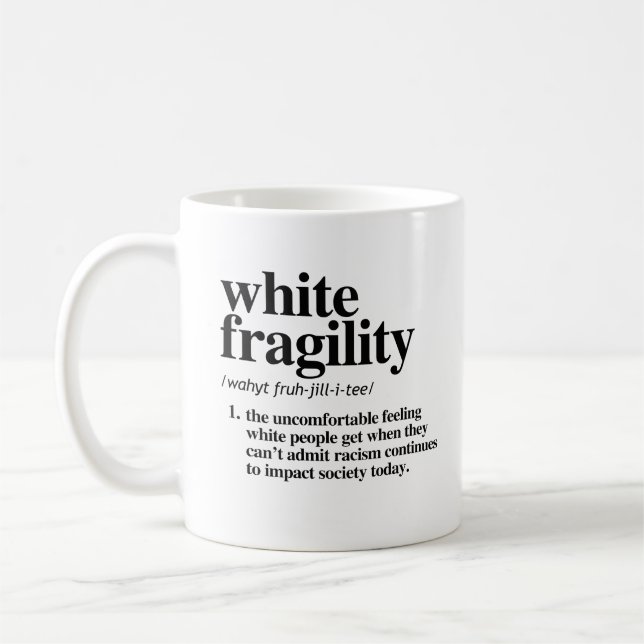 Taza De Café Definición de fragilidad blanca (Izquierda)