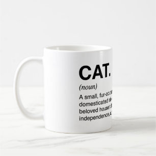 Taza De Café Definición de gato Sustantivo Amante de gatos dive