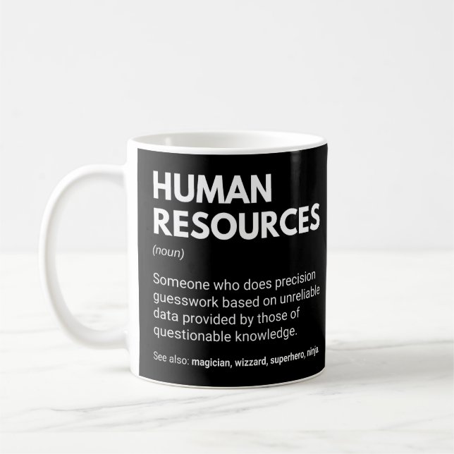 Taza De Café Definición de Gestor de Recursos Humanos divertida (Izquierda)