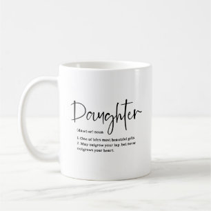 Taza De Café Definición de hija cita sentimental