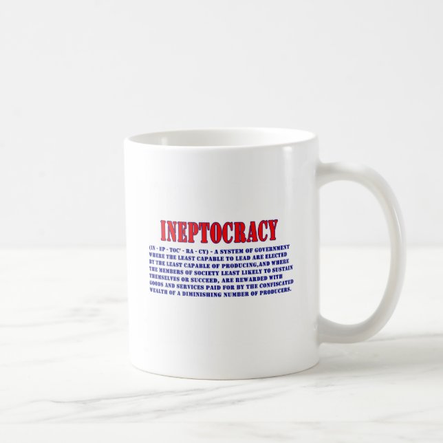 TAZA DE CAFÉ DEFINICIÓN DE INEPTOCRACY (Derecha)