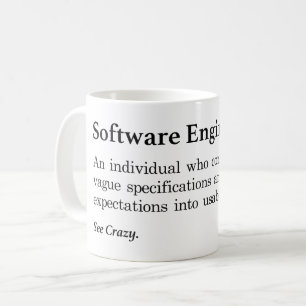 Taza De Café Definición de ingeniero de software
