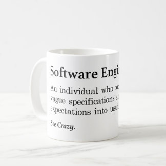 Taza De Café Definición de ingeniero de software