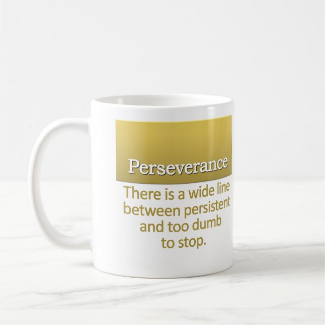 Taza De Café Definición de la perseverencia (Izquierda)
