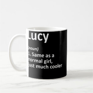 Taza De Café Definición de LUCY Nombre Personalizado Funny Cump