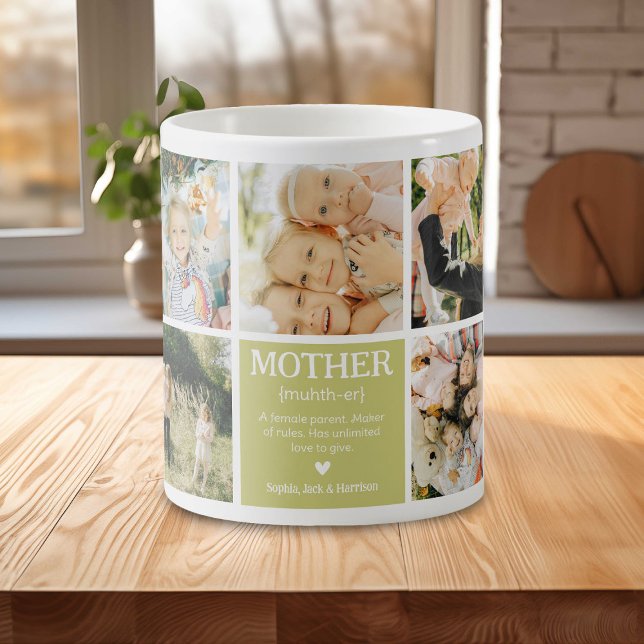 Taza De Café Definición de madre de Collage de fotos de persona (Subido por el creador)