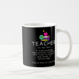 Taza De Café Definición de maestro - Divertido profesor de escu