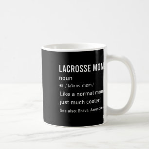 Taza De Café Definición de Mamá de Lacrosse Femenino Frase Dive