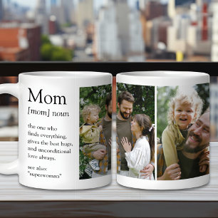 Taza De Café Definición de mamá Divertida y Famosa Foto Familia