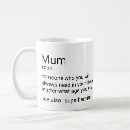 Taza De Café Definición De Mamá personalizado Para Mamá