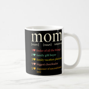 Taza De Café Definición de mamá sustantivo Mamá divertida Día d