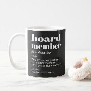 Taza De Café Definición de Miembro de la Junta Declaración de H