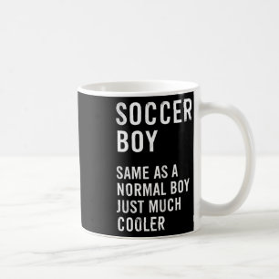 Taza De Café Definición de Niño de Fútbol Divertida