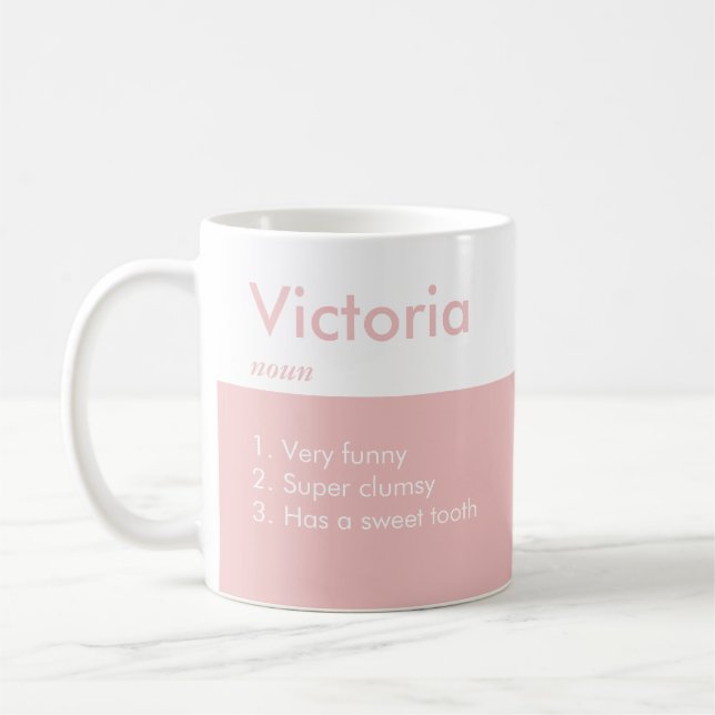 Taza De Café Definición de nombre Café Mug (Izquierda)
