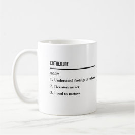 Taza De Café Definición de nombre personalizada