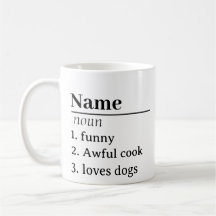 Definición de nombre personalizada Mug Regalos Ide