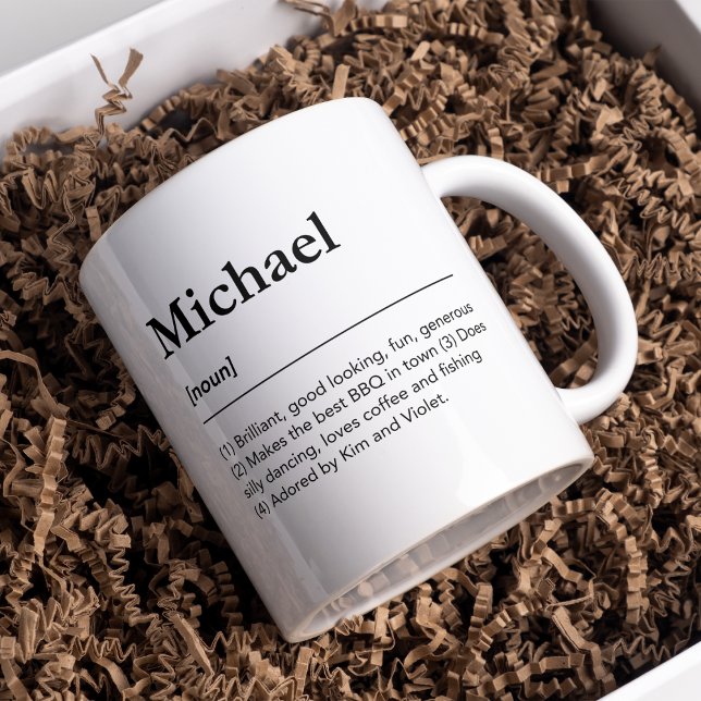 Taza De Café Definición de nombre personalizada para él (Subido por el creador)