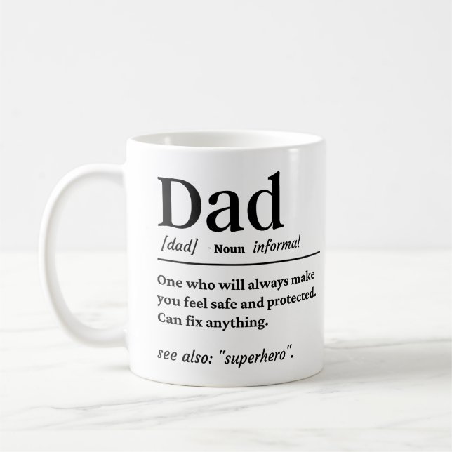 Taza De Café Definición de papá (Izquierda)