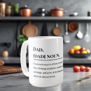Taza De Café Definición de papá 👨 ‍ 👧 ‍ 👦   Padre de corazón