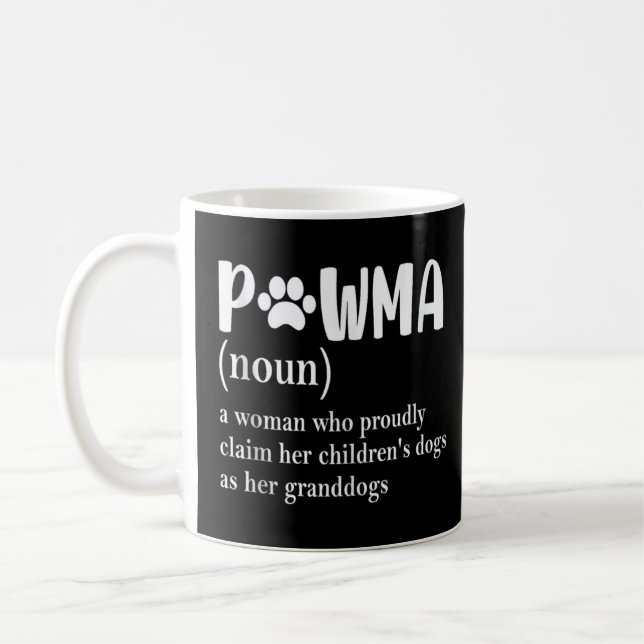 Taza De Café Definición de Pawma Mamá Abuela Tía Perro Amantes  (Izquierda)