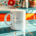 Taza De Café Definición de Personalizado de nombres personaliza<br><div class="desc">Un gran regalo para tu(s) bestias(s). ¡Deja que tu amigo te conozca con esta tontería de definición de nombre súper dulce y genial! Diseño moderno de collage de fotos en 3. Cada taza puede ser ligera y adaptada a cualquier interés que usted tenga en cuenta. Dejando de lado el uso...</div>